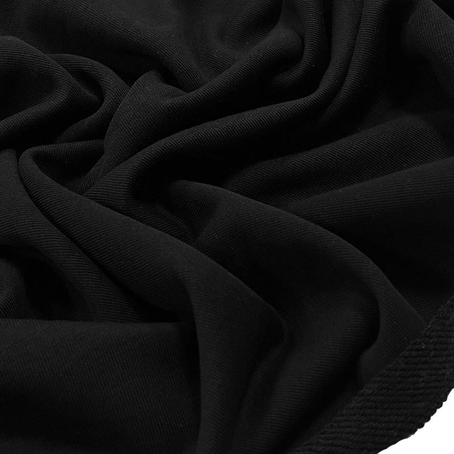 Cotton 3 - End French Terry black color - Buy online at DecoBay Fabrics